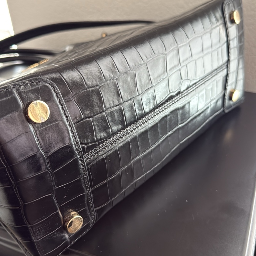 Michael Kors 438 2way Crocodile Embossed Leather Handbag - Picture 7 of 8